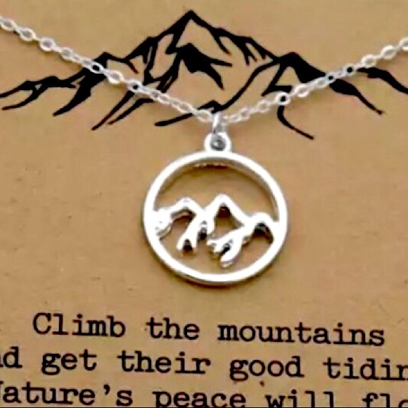 Urban Outfitters Jewelry - “Lost Soul” Mountain Adventure Cute Charm Necklace